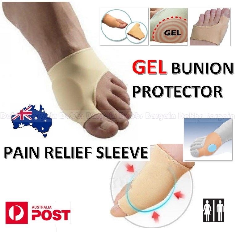 GEL BIG TOE BUNION SLEEVE PAD PROTECTOR SUPPORT BLISTERS GOUT FOOT PAIN