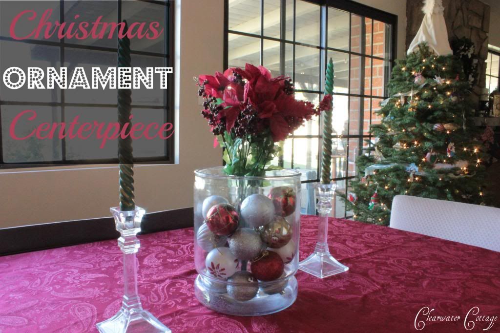 Clearwater Cottage Christmas Centerpiece That Is Easy Cheap To Make