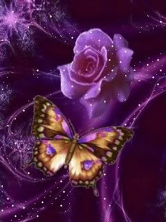 butterfly photo: Purple and butterfly PurpleRoseFlower.jpg