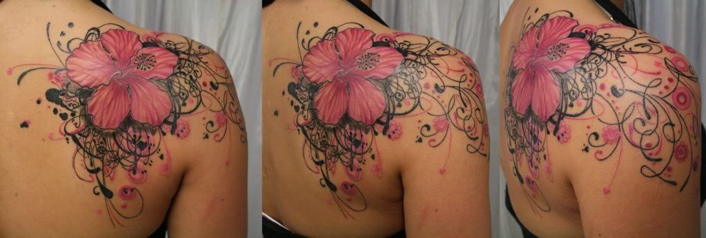Pink Heart Tattoo. tattoos