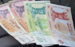 Leu moldovenesc, curs de schimb, dolar