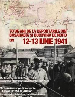 Muzeul National de Istorie, Conferinta, 70 de ani, deportari, Basarabia, Bucovina de Nord, 12-13 iunie 1941