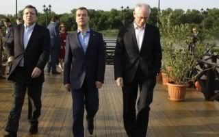 Summit, Rusia-UE, Rostov-pe-Don, Herman van Rompuy, Dmitri Medvedev, Jose Manuel Barroso