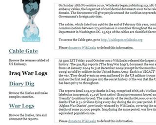 Wikileaks, Casa Alba, informatii secrete