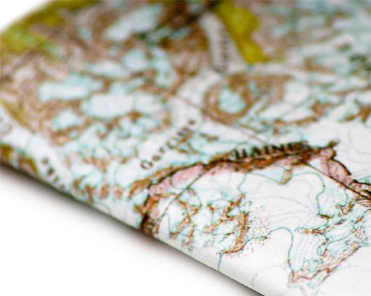 EXPLORER Alaska Glacial Map Mighty Wallet Bi-Fold Tyvek Dynomighty