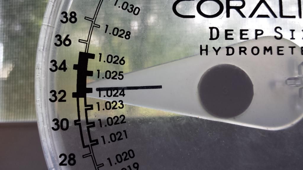 My Hydrometer Vs My Refractometer Results Reef Central