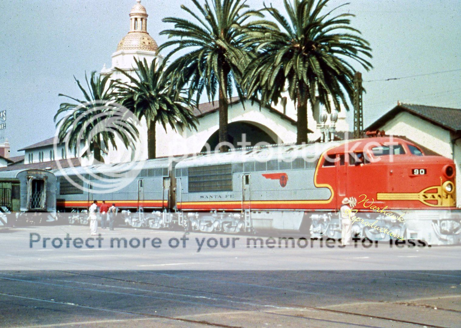 AT&SF RR Erie Built #90 San Diegan 8x10color photo  