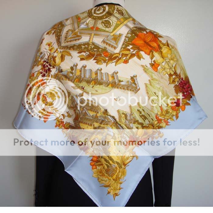 NEW AUTH HERMES AU PAYS de COCAGNE SILK SHAWL SCARF 35  