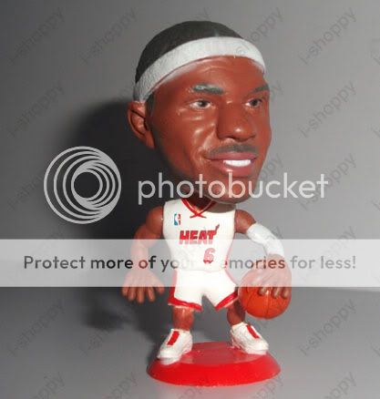 Lebron James LBJ #6 basketball player funny doll figure  