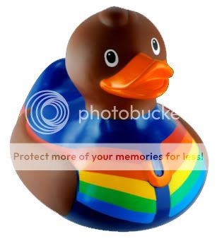 Leroy Rubber Duck Luxury Bud Duckie Ducky Bath Gay Pride Chocolate 