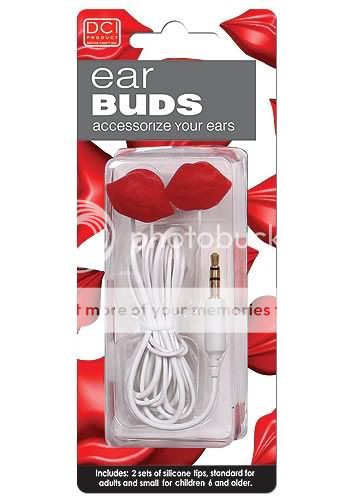   buds Earphones Headphones Psp  Music Kiss Red Love Sexy New  