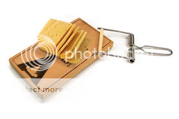 kitchen party cheese tray board slicer cutter mouse trap mousetrap new 