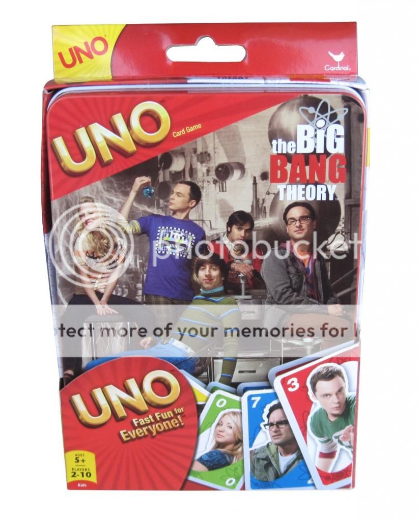 The Big Bang Theory Uno Kids Cards Games Children Family Games Night Tin Box New